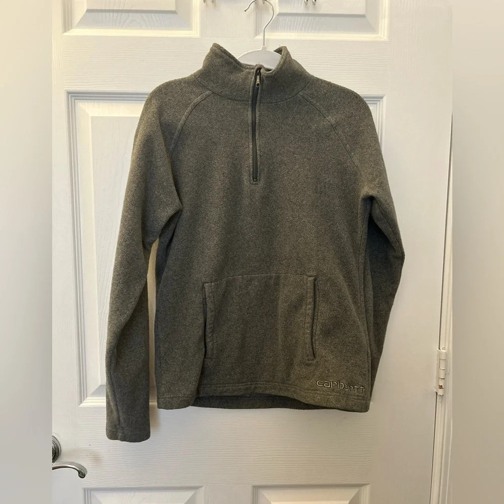 . Carhartt Womens 3/4 Zip Fleece Pullover xsmall